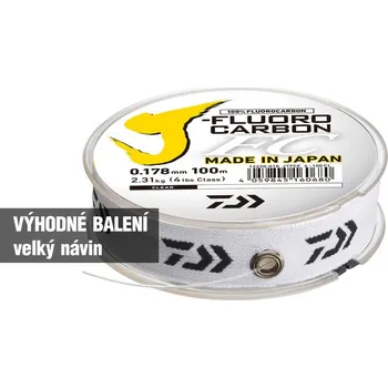 Fluorocarbon Daiwa J-Flurokarbon leader - 0,278 mm, 5,23 kg, 100 m