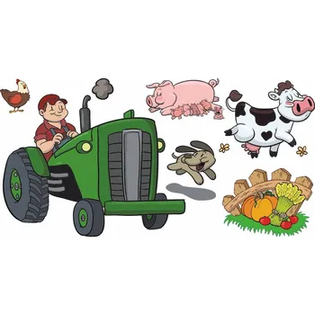 Samolepící dekorace Farmář samolepka na zeď - S