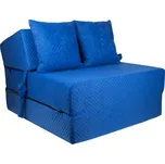 Rozkládací křeslo – prošívané 70x15x200 cm - Modrá