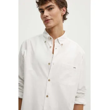 Dámská košile Bavlněná košile A.P.C. Chemise Mateo Logo, M, bílá, 00X