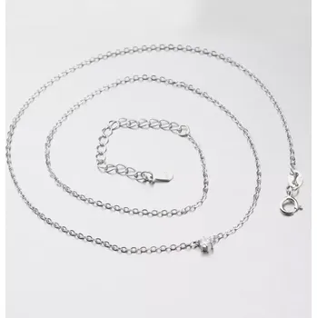 Náhrdelník Dámský náhrdelník stříbro 925 zirkonem SST-151003 délka 42 cm