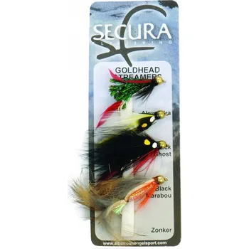 Umělá nástraha Secura Flyfishing Mušky Goldhead Streamers 4 ks