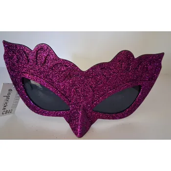 Karnevalová maska Plesová škraboška s brýlemi Varianta: Fialová Rozbalev(n)o