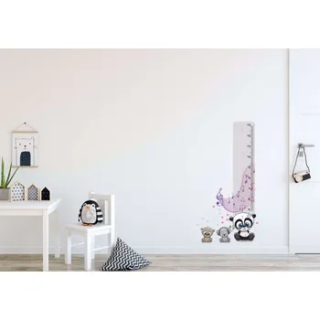 Dekorace do dětského pokoje Metr na stěnu - Medvídci a hudba