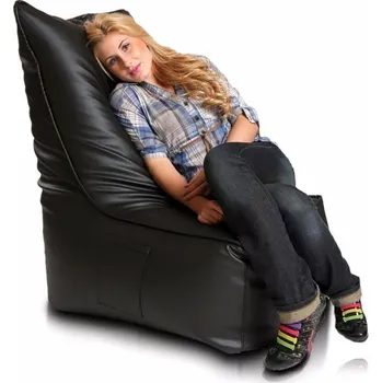 Sedací pytel Sedací vak Elegant Eko kůže - Černá