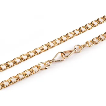 Řetízek Řetízek na kabelky s karabinou délka 125 cm - 3 zlatá klasik