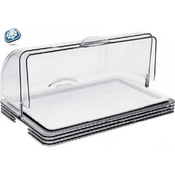 Zepe Podnos chladící Wire, rolovací víko, porcelánové plato GN 1/1