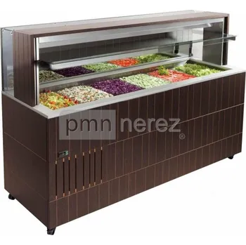 ENOFRIGO Vyhřívaná bufetová vitrína DOGE WALL 1400 BM (4x GN 1/1)