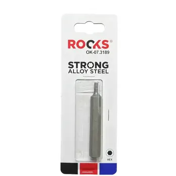 Nářadí pro automobil ROOKS Bit 10 mm 3/8" Hex4 75 mm RKS OK-07.3189