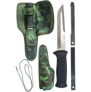 Sebeobrana MIKOV Nůž s pev. čepelí UTON vz.75/MNS-K s celokrytým pouzdrem vz.95 les