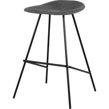 Jídelní židle Šedá barová židle TED Rozbalev(n)o