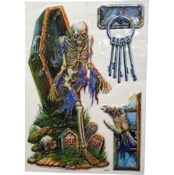 Party dekorace Nástěnné 3D samolepky v motivu Halloween Rozbalev(n)o