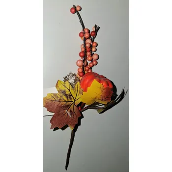 umělá květina Dekorativní podzimní větvička 15 cm Rozbalev(n)o