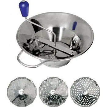 Cedník a síto L.TELLIER Síto pasírovací 31 cm nerez, sada 3 disků