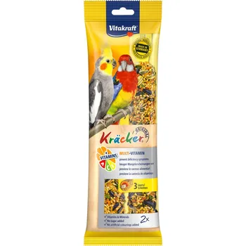 Krmivo pro ptáka Vitakraft Kracker střední papoušek multivitamin 2 ks