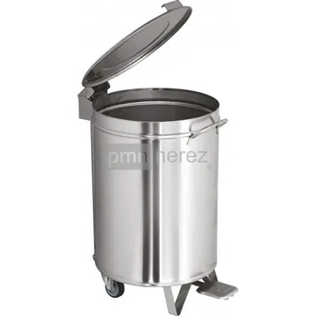 Odpadkový koš Koš nerezový na odpadky nášlapný 90 l