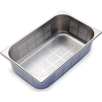 Plech na pečení TOMGAST Gastronádoba standard nerezová GN 1/1 děrovaná 530x325 mm, hloubka: 150 mm VL-11150 P