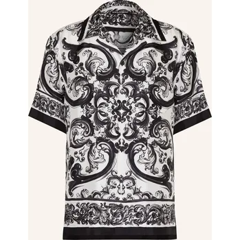 Pánská košile Dolce & Gabbana Pánská Hedvábná Košile Comfort Fit, černá /...