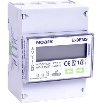 Noark 107295 Ex9EMS 3P 4M 100A 2T Smart Elektroměr 3-polový, 4-modulový, 100 A, 2-tarifní, LCD displej (Ex9EMS 3P 4M 100A 2T)