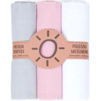 Mušelínové plenky 80x80 cm + žínka - Vzor 13