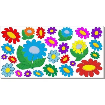 Samolepící dekorace Květiny samolepka na zeď - S