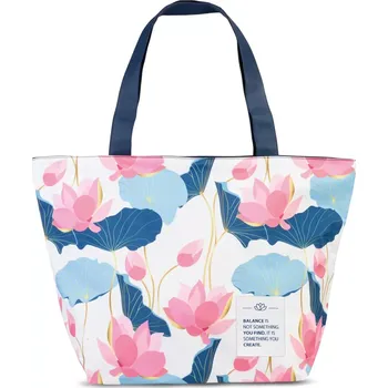 Kabelka Dámská textilní taška s potiskem barevných květů - Fabrizio Balance 50458 - na nákupy, na výlety, do města, stylová taška, letní | Cooltovka.cz