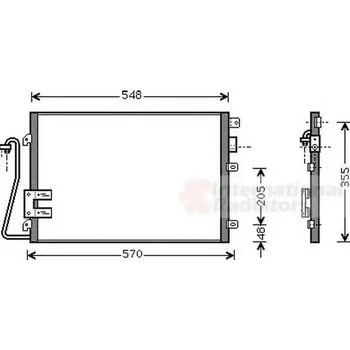 Klimatizace automobilu VAN WEZEL Kondenzátor - klimatizace VAW 43005275