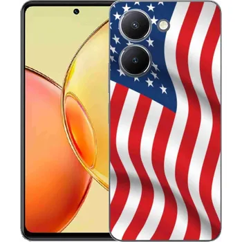 Vlajka Gelový kryt mmCase na Vivo Y36 - USA vlajka