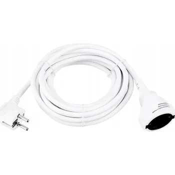 Napájecí kabel Prodlužovací Kabel s uzemněním REV 5 m | 3680 W | Bílý | Typ F (Schuko)