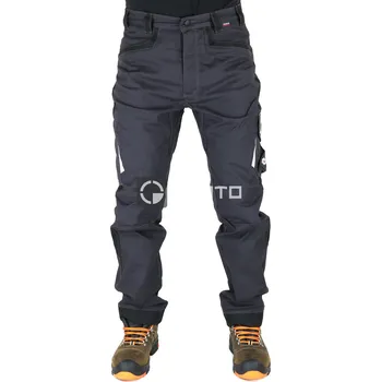 montérky COFRA Barrerio Stretch pracovní kalhoty šedé 56