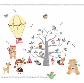 Samolepící dekorace Indiánská párty L