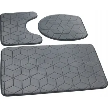 Koupelnová předložka Koupelnové předložky Euromat Sumba 3-dílná sada