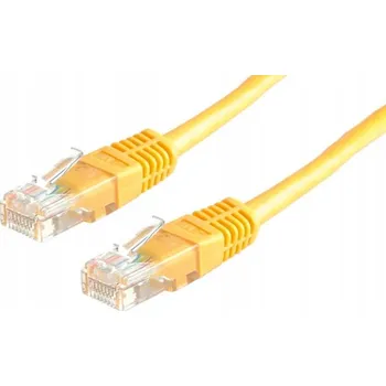 Síťový kabel Síťový kabel LAN PatchCord UTP CAT 5e 0,25m žlutý