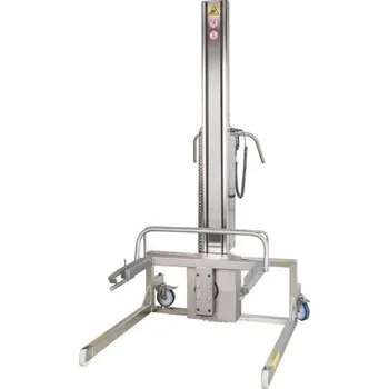 Úklidový vozík Vozík Maxilift pro nádoby 140 litrů, výška 1,95 m