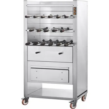 Zahradní gril Gril Churrasco CM17C na dřevěné uhlí s mobilním podstavcem