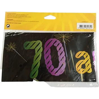 Party dekorace 70 let narozeninová dekorace - dlouhý banner 3,60m Rozbalev(n)o