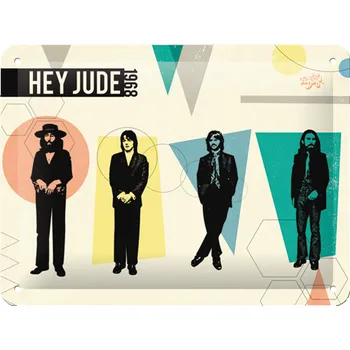 Plechová cedule Postershop Plechová cedule: The Beatles (Hey Jude) - 15x20 cm