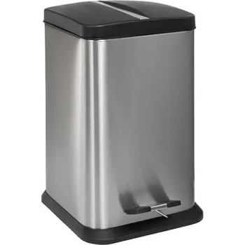 Odpadkový koš Nerezový koš Sanela SLZN 80X čtvercový s PP vložkou