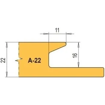 Fréza Profilový nůž pro frézu na nábytkové úchytky RH+ SF A22-SF 1kus