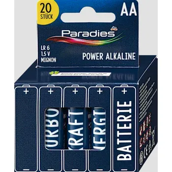 Článková baterie Paradies Alkalické baterie Power Mignon AA, 20 ks