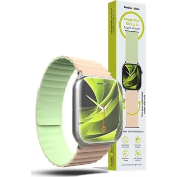 Chytré hodinky Mobile Origin Magnetic Watch Strap II řemínek 49/46/45/44mm růžový/světle zelený