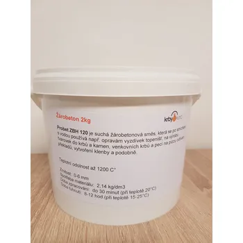 Krbová vložka RHI Magnesita Czech Republic as Probet ZBH 120 žárobeton 3 kg