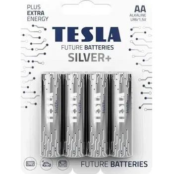 Článková baterie Baterie Tesla SILVER+ AA tužková baterie 4ks, (LR06, blistr)