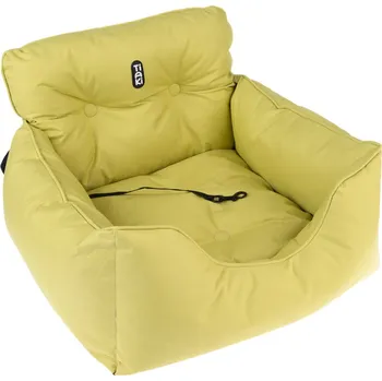autosedačka pro psa TIAKI Autosedačka pro psy 50 x 35 x 53 cm neonově žlutá/zelená