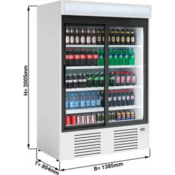 Lednice G.Gastro Lednice na nápoje 1310L - bílá