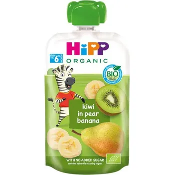 Hipp BIO 100% ovoce hruška-banán-kiwi 100 g