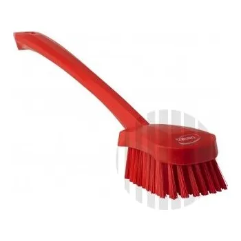 Mycí kartáč na vozidlo Kartáč VIKAN ruční s prodlouženou rukojetí - červený