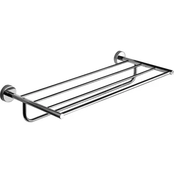 Držák na ručník Nerezová polička Sanela SLZD 36 na ručníky s hrazdou, povrch lesklý