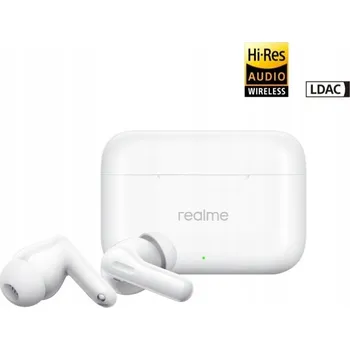 Sluchátka Bluetooth sluchátka s AI ANC potlačením hluku a výdrží 50 hodin Realme Buds T200 Bílá