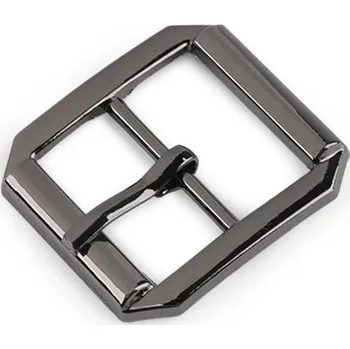 Kovová spona / přezka, průvlek 20 mm - 4 nikl černý